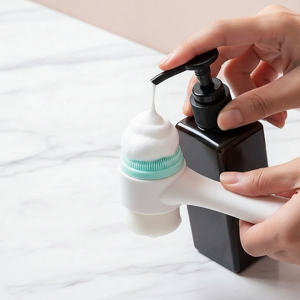 Brosse visage en silicone 3D